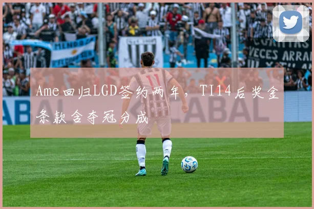 Ame回归LGD签约两年，TI14后奖金条款含夺冠分成